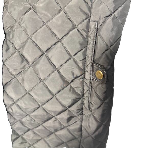 Ralph Lauren Women's Size PS Black Quilted Jacket Hidden Zipper/Button - Picture 3 of 15